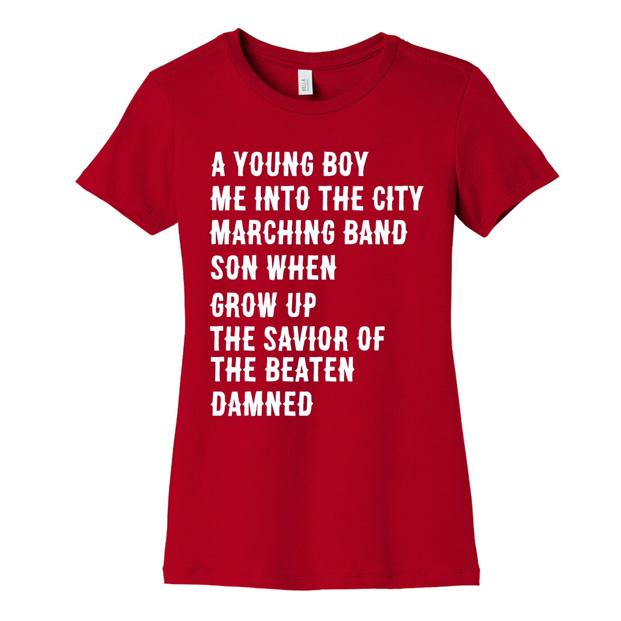 When I Was a Young Boy (1 of 2 pair) Women's Cotton Tee